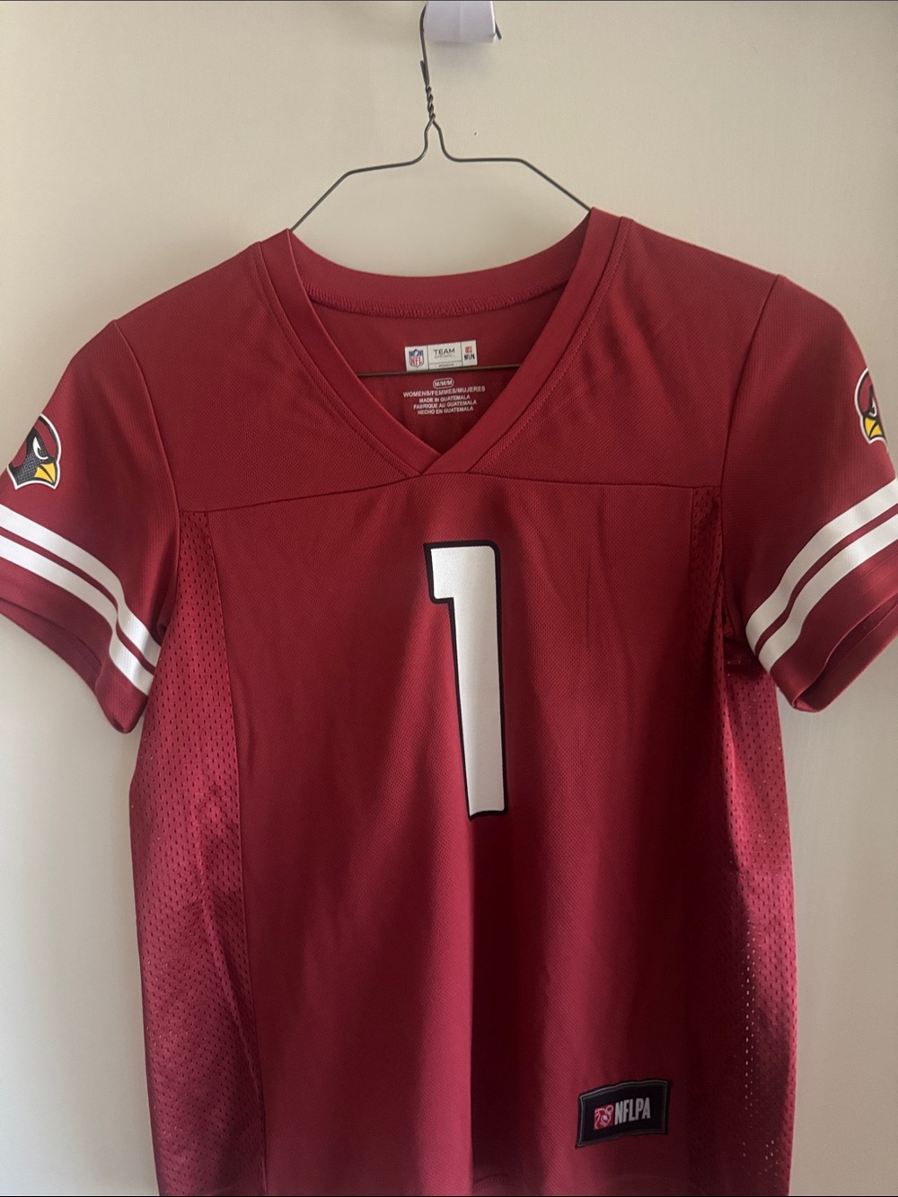 NFL Team Apparel Women's Red Crewneck Jersey